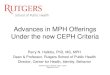 Advances in MPH Offerings Under the new CEPH Criteriacoph.ntu.edu.tw/uploads/root/20190924ASPPH_1400_215HALKITIS.… · •3 credits of Practicum Capstone –includes a research project,