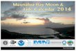 Maunalua Bay Moon & Tide Calendar 2014 · 2017. 7. 26. · Ka‘aona May Hinaiā‘ele‘ele June Māhoe Mua August ‘Ikuwa September Welehu October Makali‘i November Kā‘elo