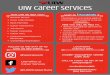 U I W Ca r e e r S e r v i ce s - University of the …...Cover Letter Review Mock Interview Career Assessment Job Search Career Counseling Career Fairs Professional Development Workshops