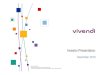 101115 IR PresentationDecember final - Vivendi · Investor Presentation – December 2010 9 GVT s number of lines in services increased by 50% yoy to 3.8m as of September 30, 2010