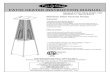 Lowes Holidaypdf.lowes.com/operatingguides/690730605233_oper.pdf · PATIO HEATER INSTRUCTION MANUAL Model # PH08-SB & PH08-SSB 40000BTU Item # 60523 Stainless Steel Pyramid Heater