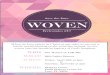 Woven save the date - Constant Contactfiles.constantcontact.com/5f56bb61701/b8a3ad56-48d9-467d...WOVEN Ecclesiastes 4:12 Save the Date The Women of LMUMC 2018 Ladies Retreat Friday,