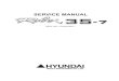 Hyundai R35-7 Mini Excavator Service Repair Manual