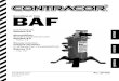 BAF Breathing air filter - contracor.eu · breathing air filter baf should be connected only to a compressed air system that delivers breathing air according to the european norm