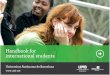 Handbook for international students · According to the QS ranking of the world’s 50 best student cities (2015), Barcelona is in 19th position. This ranking assesses such criteria