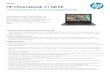 HP Chromebook 11A G8 EE · Data sheet | HP Chromebook 11A G8 EE HP Chromebook 11A G8 EE Specifications Table Available Operating Systems Chrome OS™ Processor family AMD A4-Series