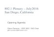 802.1 Plenary – July2016 San Diego, California · 2019. 3. 12. · sep16-york-meeting-0715-v04.pdf January 16-19, 2017 – 802-sponsored Interim - Atlanta, GA – Hyatt Regency