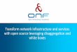 Transform network infrastructure and services with open ...€¦ · Transform network infrastructure and services with open source leveraging disaggregation and white boxes . 70+