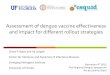 Assessment of dengue vaccine effectiveness and impact for ... · Vaccine: CYD dengue vaccine 5. Cluster-randomized design for evaluation of CYD sanofi dengue vaccine in the Yucatan