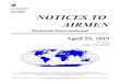 Federal Aviation Administration NOTICES TO AIRMEN · NOTAM D information printed in this publication is NOT included on the Service A circuit. The Notices to Airmen publication is
