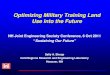Optimizing Military Training Land Use into the Future...Engineer Research and Development Center US Army Corps of Engineers Optimizing Military Training Land Use into the Future NH