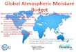 Global Atmospheric Moisture Budget - EPHYSLAB · Calculation of the Atmospheric Moisture Budget P is the precipitation rate (mm) E is the rate of evaporation (mm) from the surface