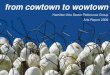 from cowtown to wowtown - University of Waikato€¦ · from cowtown to wowtown Hamilton Arts Sector Reference Group Arts Report 2008. from cowtown to wowtown Hamilton Arts Sector