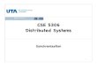 CSE 5306 Distributed Systems - Rangerranger.uta.edu/~dliu/courses/ds/6-synchronization.pdf · Distributed Systems Synchronization 1. Synchronization • An important issue in distributed
