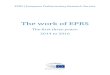 The work of EPRS - European Parliament...3 The work of EPRS The first three years: 2014 to 2016 Summary The European Parliament’s Directorate-General for Parliamentary Research Services