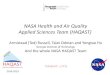 NASA Health and Air Quality Applied Sciences Team (HAQAST) · 9/7/2019  · NASA Health and Air Quality Applied Sciences Team (HAQAST) •Tracey Holloway (Team Lead, UW-Madison) •Bryan