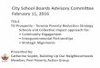 City School Boards Advisory Committee February 11, 2016 · This digital copy transcribes manuscript Cover Letter with document attachments submitted to City of Toronto - Executive