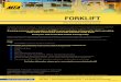 FORKLIFT - mtasant.com.au · forklift, shift loads in a safe manner, and shut down and secure equipment after completion of operations. Upon completion, the participant is eligible