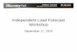 Independent Load Forecast Workshop...Workshop September 17, 2015. ENERGY CENTER State Utility Forecasting Group (SUFG) Weather and Peak Loads. ENERGY CENTER State Utility Forecasting