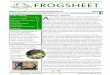 President’s Report A · 2014. 10. 25. · 1 FROGSHEET - Spring 2014 FROGSHEET - Spring 2014 1 Official Newsletter of the Queensland Frog Society Inc. APresident’s Report s our