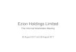 Ezion Holdings Limitedezion.listedcompany.com/newsroom/20170828_134422... · Well support services Oil well intervention activities to enhance production of the well e.g. wireline