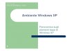 02 Ambiente Windows XP - WordPress.comservizi di Windows utilizzati più di frequente. La barra delle applicazioni include il pulsante Start, l’area di Avvio veloce, l’area di