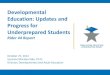 CSTC - Developmental Education: Updates and Progress for ... · ACCELERATED INSTRUCTIONAL STRATEGIES Non-course Competency-Based Options ... PROFESSIONAL DEVELOPMENT •A comprehensive,