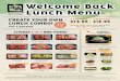 welcome back lunch menu - Gyu-Kaku Japanese BBQ · welcome back lunch menu Comes with Lunch Salad, White Rice, Miso Soup OR Seaweed Soup upgrade your riCe! add-ons Beef Sukiyaki Bibimbap