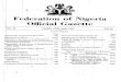 Federation ofNigeria OfficialGazette · malgtyl f Federation ofNigeria OfficialGazette Vol. 48 Noa. 30 LAGOS-20thApril, 1961 CONTENTS Page * ' Page AppointmentofPermanentSecretaries