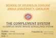 THE COMPLEMENT SYSTEM COMPLEMENT SYSTEM.pdfThe complement system is the major effector of the humoral immune system. Although the discovery of complement and most early studies were