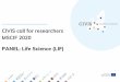 CIVIS call for researchers MSCIF 2020 PANEL Life Science (LIF) · Benjamin Goislard de Monsabert Institute of Movement Sciences (ISM) Computational and experimental biomechanics of