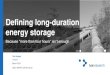 Defining long-duration energy storage · Vanadium Zinc-bromine Next-gen flow Li-ion These applications require energy storage solutions that extend beyond the one- to two-hour timeframes