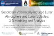 Secondary Volcanically-Induced Lunar Atmosphere and Lunar ... Atmosphere and Lunar Volatiles: 3-D modeling