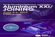 The 4th International Conference and Exhibition Aluminium ... · In June 2019, the International Conference and Exhibition «Aluminium XXI/ Joining» is taking place for the 4th time