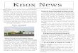 Knox News€¦ · this effort as the Climate Smart Communities Chair. Town of Knox Awarded Archive Grant In January, Knox Town Clerk Tara Murphy wrote and submitted a grant to the