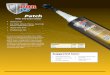 Patch - por15.com · POR-15® Patch is a great filler and adhesive for wood, metal, plastic, and concrete. Application Information Directions for use: POR-15® Patch must be applied
