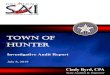 Investigative Audit Report Reports/database/HunterTownofWebFinal.pdfJul 08, 2019  · The Board should immediately resume obtaining annual audits as required by statute. D; ISCLAIMER;