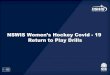 NSWIS Women’s Hockey Covid - 19 Return to Play …...NSWIS Women’s Hockey: Covid-19 Return Drills My drill consists of 3 phases 1- Left to right drag push pass, to a player in