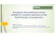 European transnational survey related to medical …...European transnational survey related to medical abortion in the first trimester of pregnancy Coutinho F1, Bombas T1,2 1Serviço