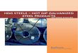 HDG STEELS HOT DIP GALVANIZED STEEL PRODUCTS · 2019. 8. 2. · 1 HOT DIP GALVANISED STEELS (HDG) Zinc has long proven itself as the ideal corrosion protection for steel. Hot-dip