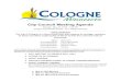 City Council Meeting Agenda - Cologne, Minnesota · 5/5/2019  · Ann Hendel appeared before the Council with questions about the sewer system in town. Ms. Hendel was looking for