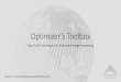 Optimizer’s Toolbox - NVIDIA · 2017. 5. 1. · Optimizer’s Toolbox Fast CUDA Techniques For Real-time Image Processing Presenter: Sarah Kabala (skabala@aechelon.com)