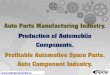 Auto Parts Manufacturing Industry. Production of ... · drivers. The growth of global Original Equipment Manufacturers (OEMs) sourcing from India and the increased indigenization