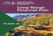 Long-Range Financial Plan - Colorado€¦ · 01/11/2019  · All State and local government agencies must accept the substitute address as the participant’s legal address of record