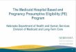 the Medicaid Hospital Based and Pregnancy Presumptive …dhhs.ne.gov/Documents/Hospital PE Training.pdf · 2020. 7. 28. · •Pregnant Women approved in this category must meet residency