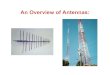 An Overview of Antennas the antenna verically. 3) Receiver antennas on cars must also be mounted vertically