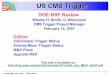 US CMS Trigger...U.S. LHC MEG Feb 14, 2007 Wesley Smith 5 Trigger in MTCC •Major success! •25 million events at a trigger rate of ~ 200 Hz •Mixture of DT, CSC, RBC, RPC-TB, HCAL-RCT
