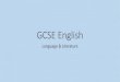 GCSE English - Reigate School · 2020. 7. 23. · GCSE English Language and GCSE English Literature • Four papers (two for Language, two for Literature) • 100% Exam (no Coursework