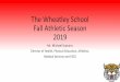 The Wheatley School Fall Athletic Season 2019 · 2019. 9. 6. · Stage Aim Activity Goal of each step 1 Symptom limited activity Daily activities that do not provoke symptoms Gradual