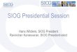 SIOG Presidential SIOG Presidential Session AGENDA 15:30-15:40 Presidential Address Hans Wildiers (BE) 15:40-15:50 SIOG CEO Address Najia Musolino (CH) 15:50-16:00 SIOG 2019 Calabresi